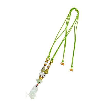 Fish Charm Necklace With Fish Pendant Womens Necklace For Abundance And Prosperity Mother's Day or Father's Day Gift