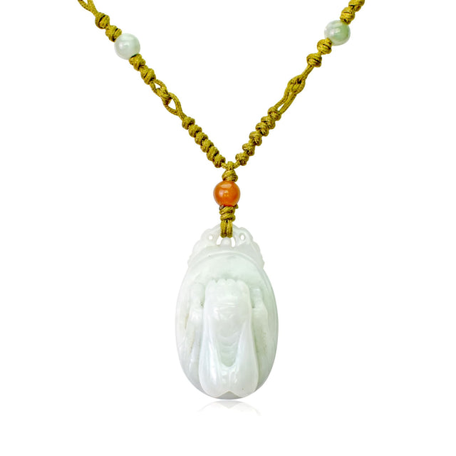 Grasshopper Jade Pendant Necklace for Abundance and FortuneNecklacesSerenity Jade
