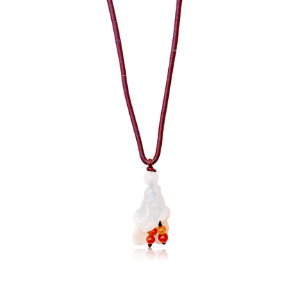 Campanula White Bell Shaped Flower A Flower Chain Necklace for Her Birthstone Jewelry Anniversary Gift