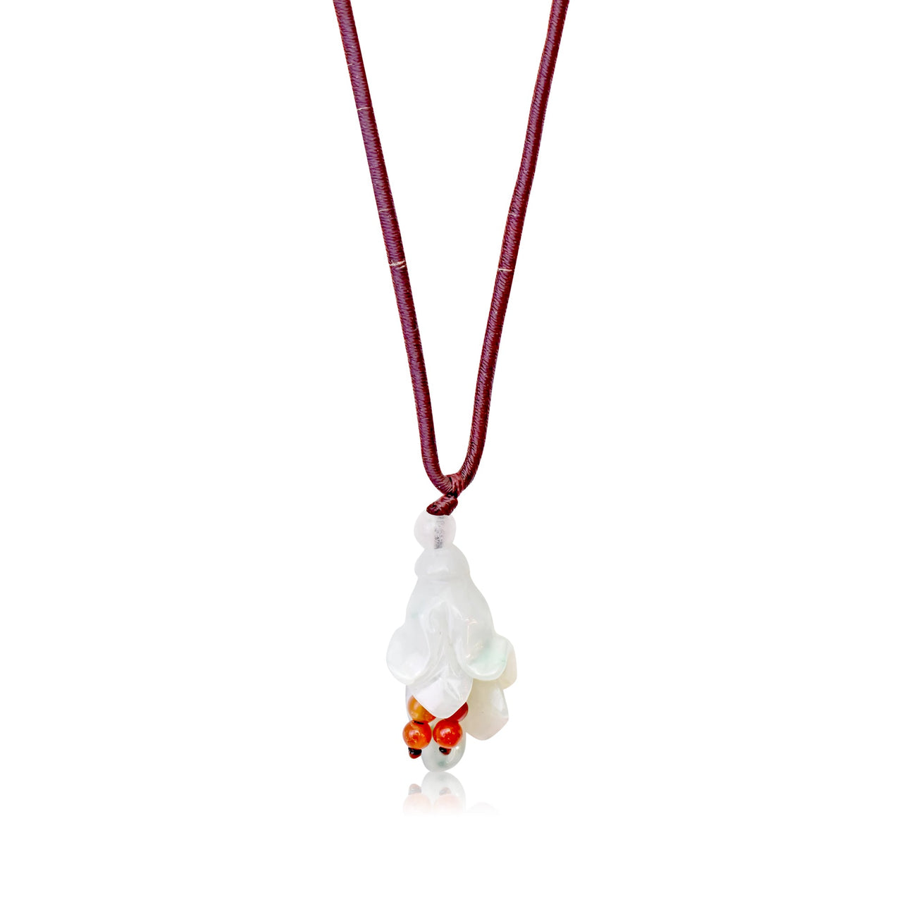 Campanula White Bell Shaped Flower A Flower Chain Necklace for Her Birthstone Jewelry Birthday Gift for Peace and Hope