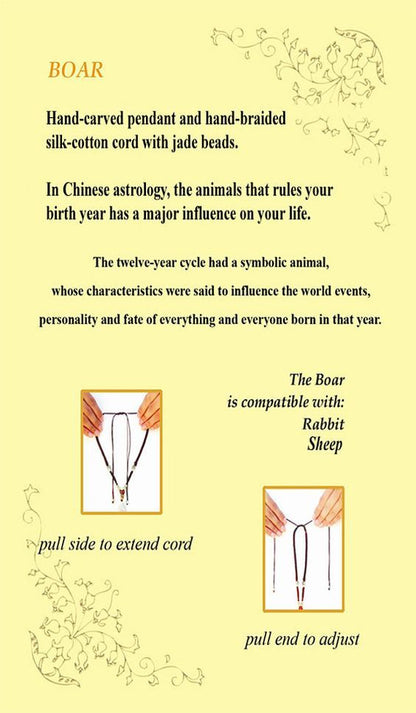 Year of the Boar Post Card, Back Side