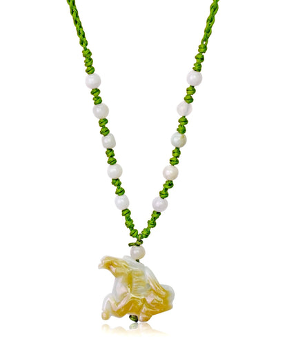 Horse Necklace For Unisex Year Of The Horse Carved Jade Horse Spiritual Gift For Meaningful Birthday