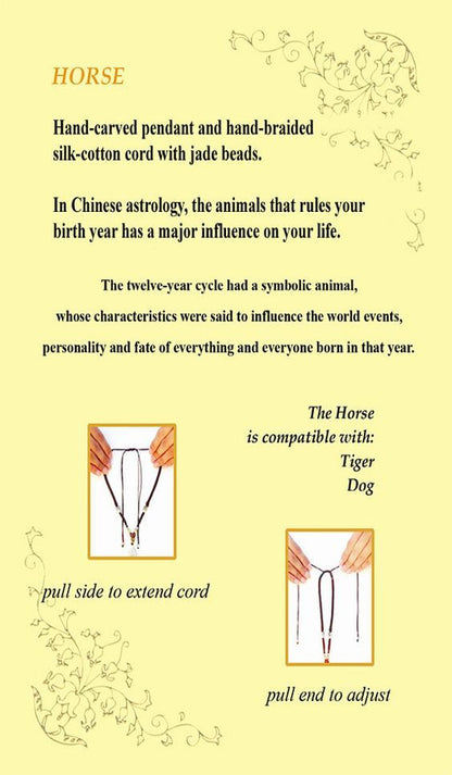 Year of the Horse Post Card, Back Side