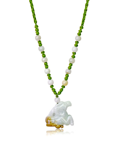 Carved Jade Horse Necklace For Unisex Year Of The Horse Handmade Jewelry Spiritual Zodiac Jewelry For Birthday Gift