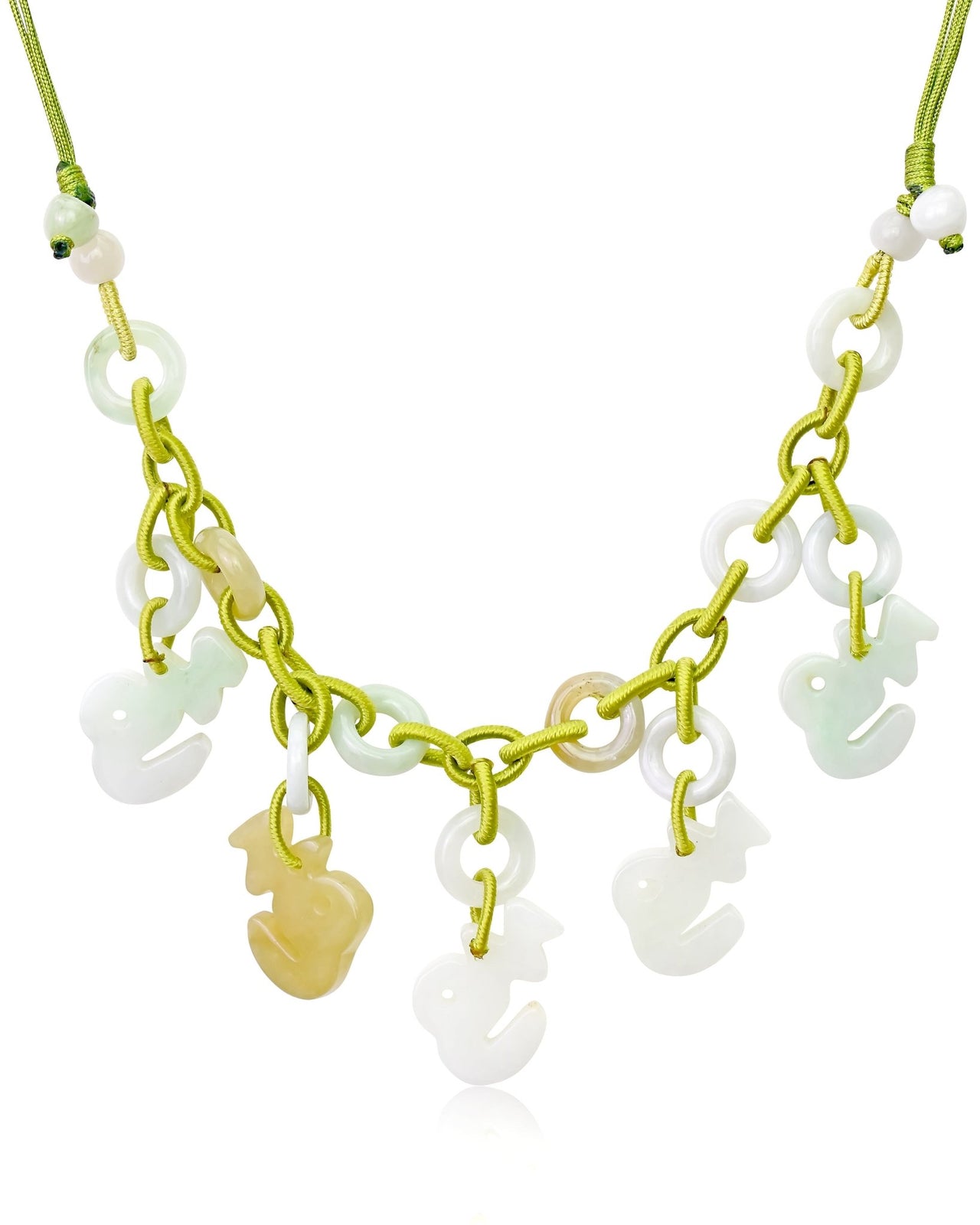 Harness the Unyielding Spirit of Capricorn with This Exquisite Hand - Carved Astrology Jade NecklaceNecklacesSerenity Jade