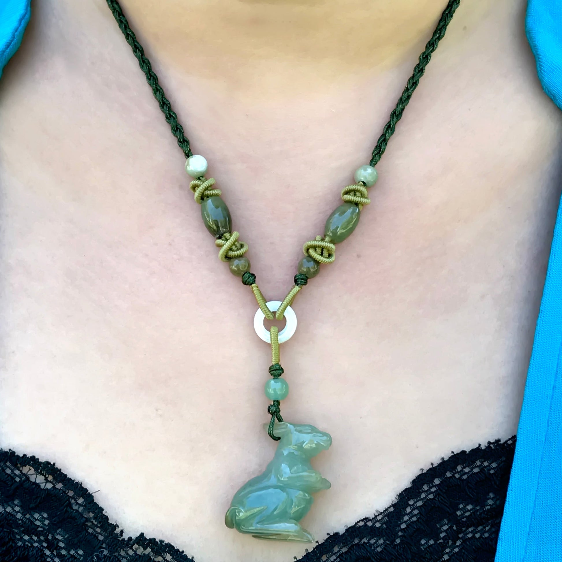 Hop Into Style with the Kangaroo Jade Pendant NecklaceNecklacesSerenity Jade