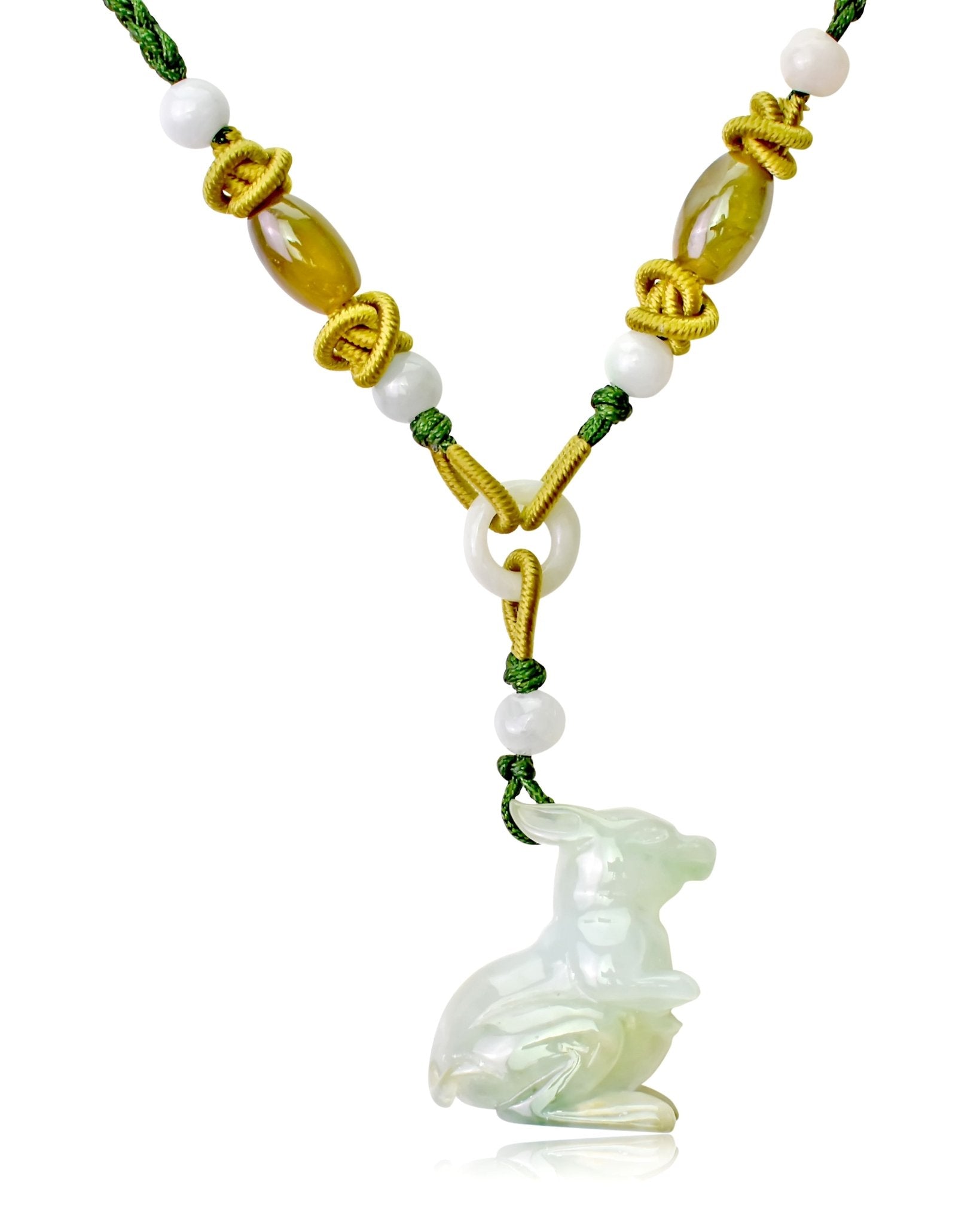Hop Into Style with the Kangaroo Jade Pendant NecklaceNecklacesSerenity Jade