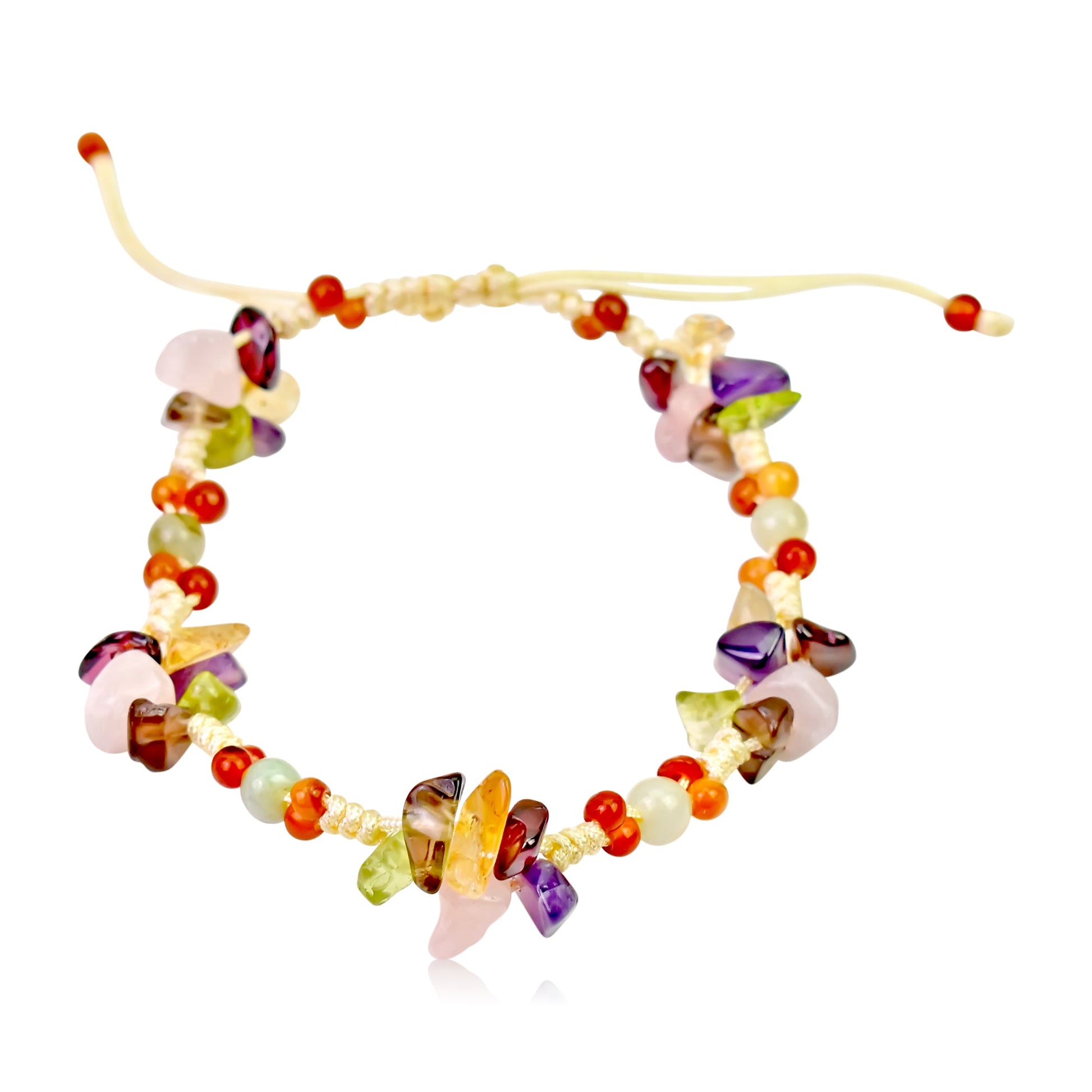 Illuminate Your Life with the Citrine, Amethyst & Rose Quartz Gemstone BraceletBraceletsSerenity Jade