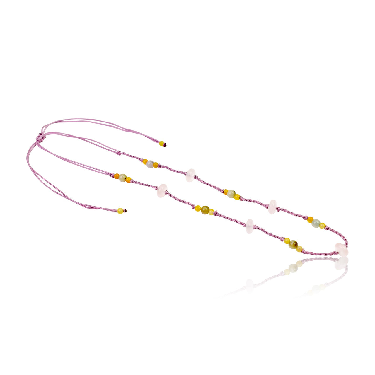 Indulge in Natural Elegance with the Rose Quartz Gemstone Pendant NecklaceNecklacesSerenity Jade