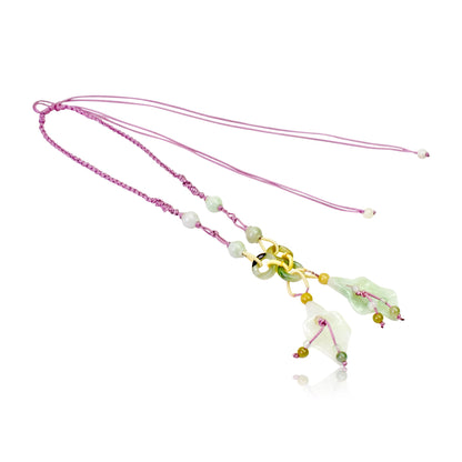 Handcrafted Purple Bell Flowers a Purple Flower Necklace for Her Uplifting Necklace for Girlfriend Anniversary Gift