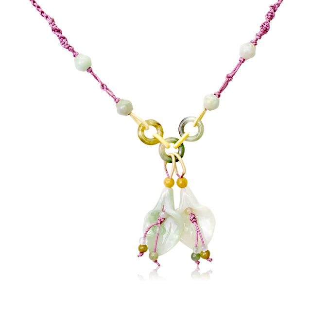 Purple Bell Flowers a Purple Flower Necklace for Her Uplifting Necklace for Girlfriend Anniversary Gift for Spiritual Self-Love