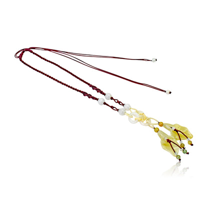 Purple Bell Flowers a Necklace for Girlfriend Anniversary Gift for Self-Love