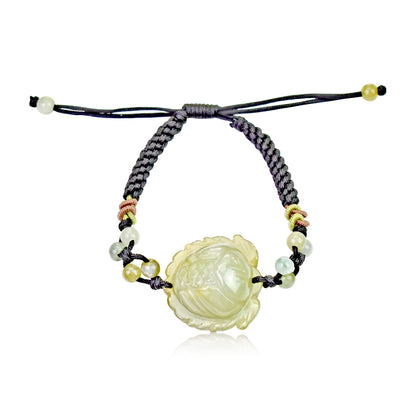 Lotus Jade Bracelet July Birth Flower Anniversary Gift for Her Lotus Flower for Purity and Tranquility