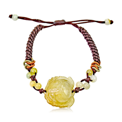Lotus Jade Bracelet July Birth Flower Birthday Gift for Her Lotus Flower for Inner Strength and Tranquility