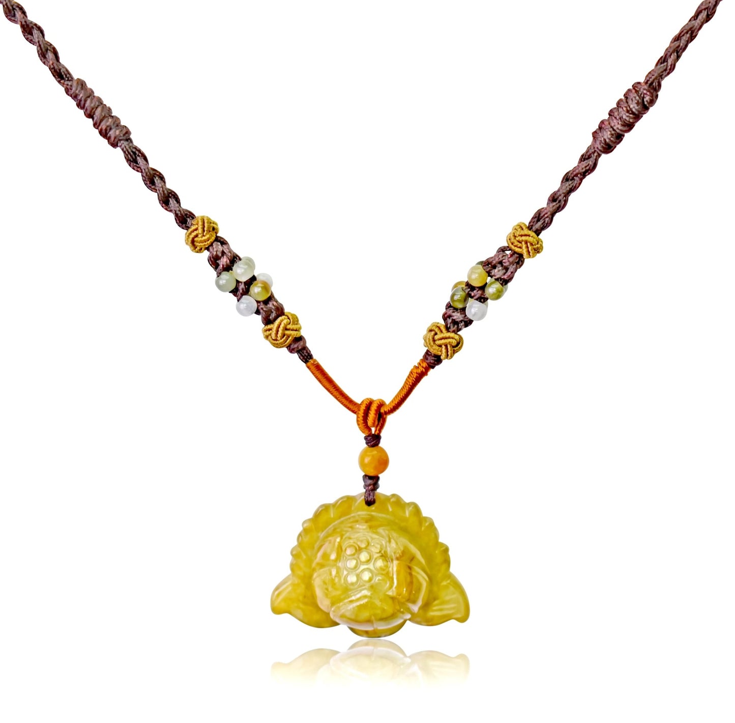 Jade Necklace Lotus Flower Pendant for July Birth Flower Necklace Handmade Jewelry Gift For Mothers Day Flower Shaped Necklace Lotus Flower For Purity, and Spiritual EnlightenmentNecklacesSerenity Jade