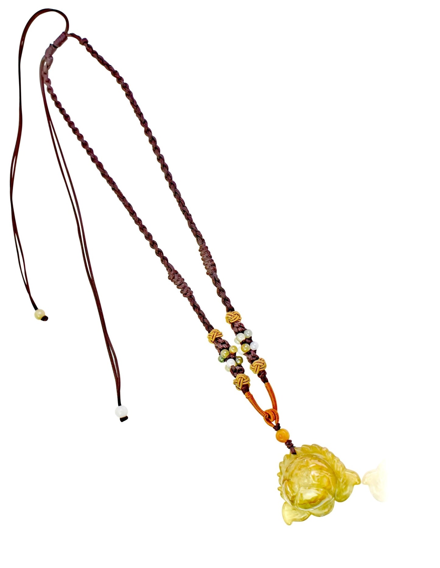 Jade Necklace Lotus Flower Pendant for July Birth Flower Necklace Handmade Jewelry Gift For Mothers Day Flower Shaped Necklace Lotus Flower For Purity, and Spiritual EnlightenmentNecklacesSerenity Jade