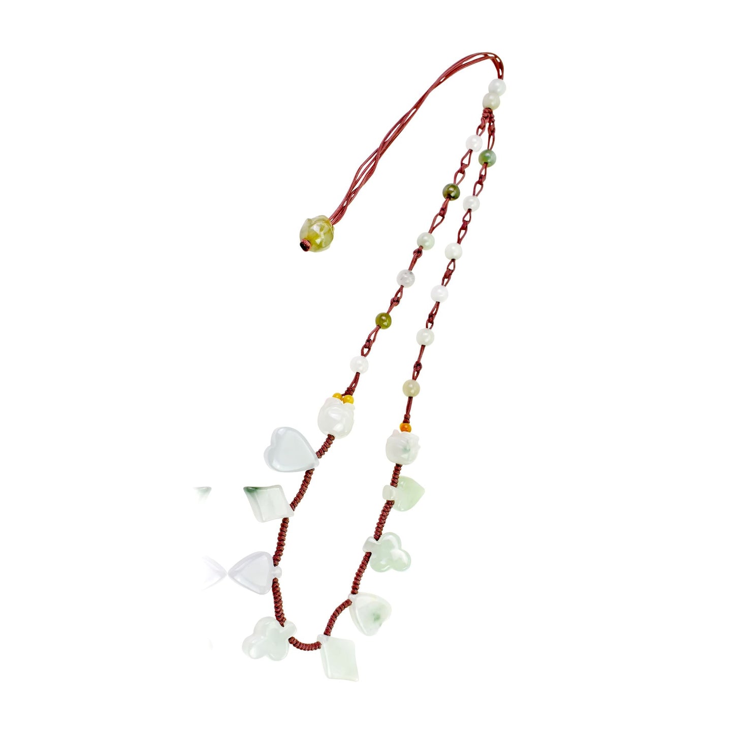 Jade Pendant Necklace with Playing Card Symbols - Add Some Luck to Your LookNecklacesSerenity Jade