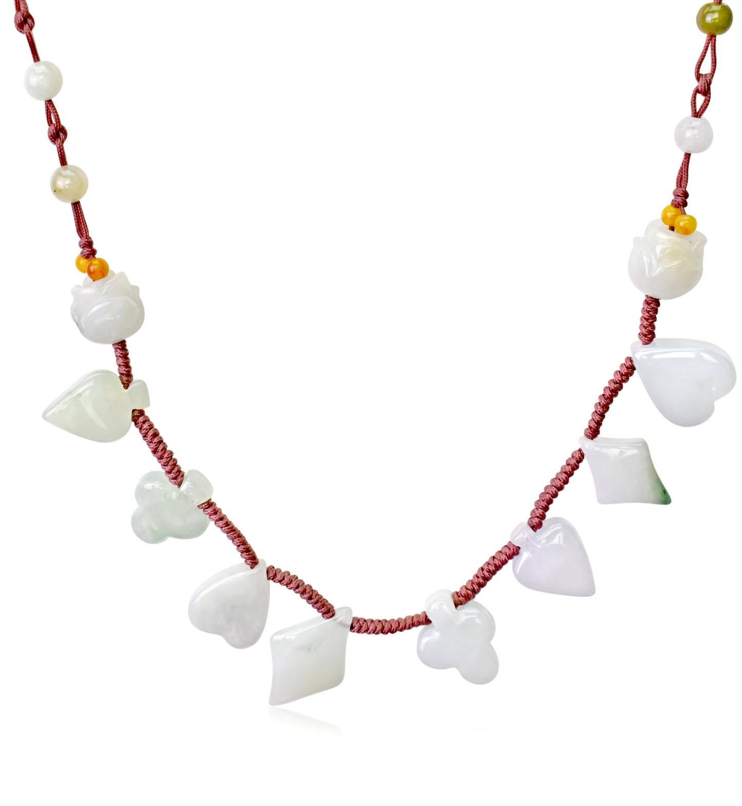 Jade Pendant Necklace with Playing Card Symbols - Add Some Luck to Your LookNecklacesSerenity Jade