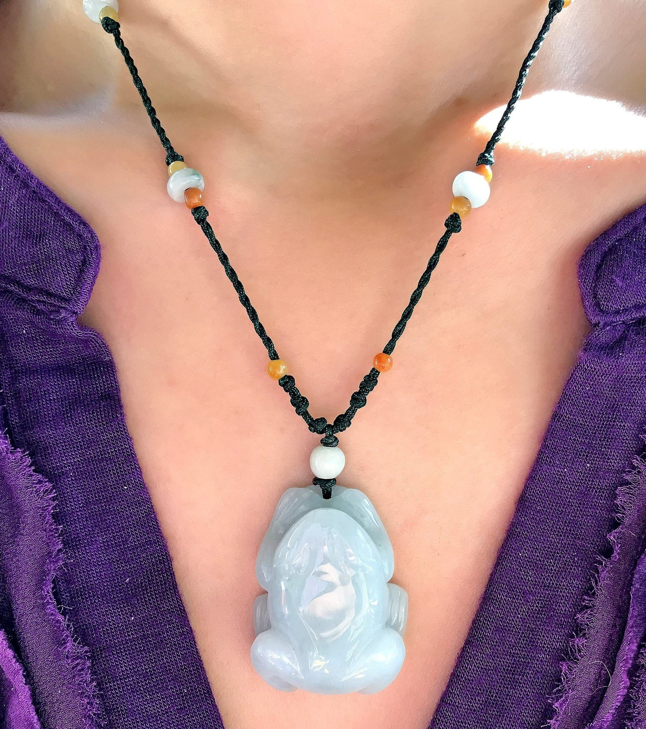 Leap into Style with the Frog Jade Pendant NecklaceNecklacesSerenity Jade