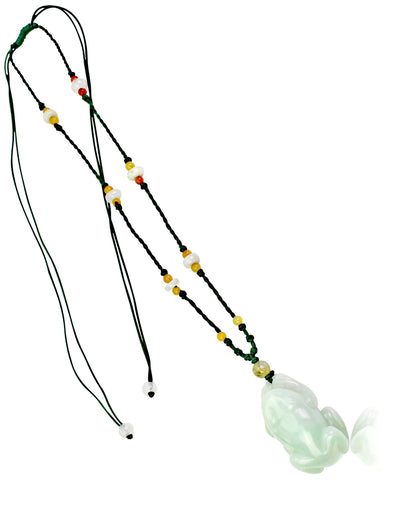 Handmade Jade Frog Necklaces a Frog Pendant Necklaces for Renewal and Inner Balance Thoughtful Birthday Gift