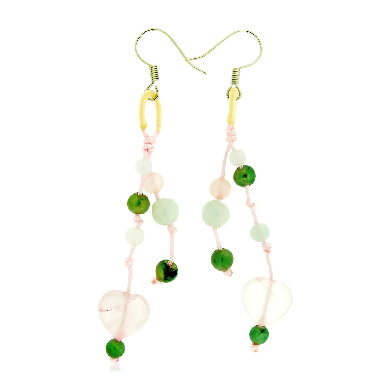 Let the Heart Shaped Gem Speak for You with this Gemstone EarringsEarringsSerenity Jade