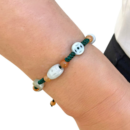 Women Jade Lucky Bracelet Spiritual Beads Bracelet For Her Bracelets Spiritual Calm Strength Birthday Gift