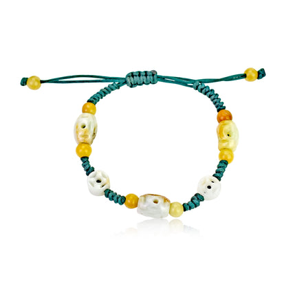 Yellow Jade a Jade Lucky Bracelet Spiritual Beads Bracelet For Her Bracelets Spiritual Calm Strength Birthday Gift