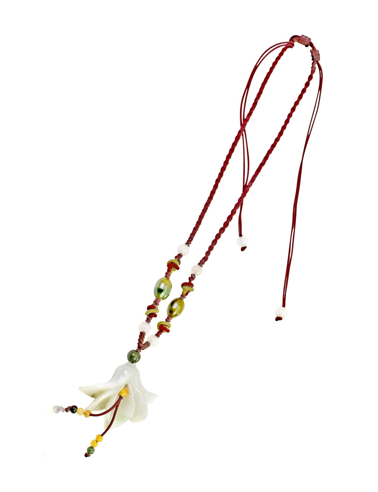 Look Irresistible with a Flower Handmade Jade Necklace PendantNecklacesSerenity Jade