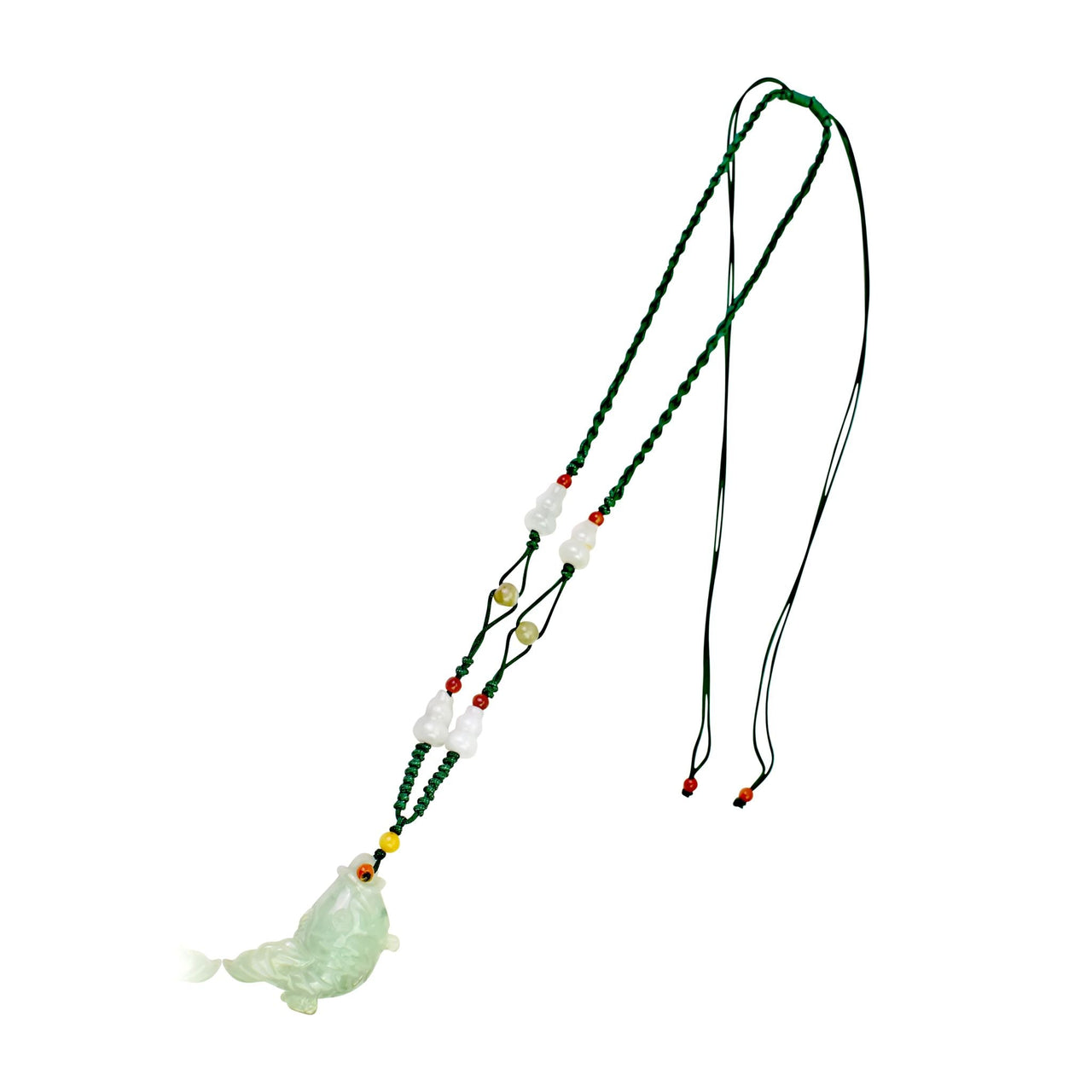 Luxurious Jade Fish Necklace Pendant for Wealth and ProsperityNecklacesSerenity Jade