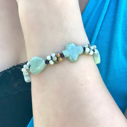 Women Lucky Clover Bracelets A Lucky Bracelet for Her Good Luck Charm Bracelet Birthday Gift for Wealth