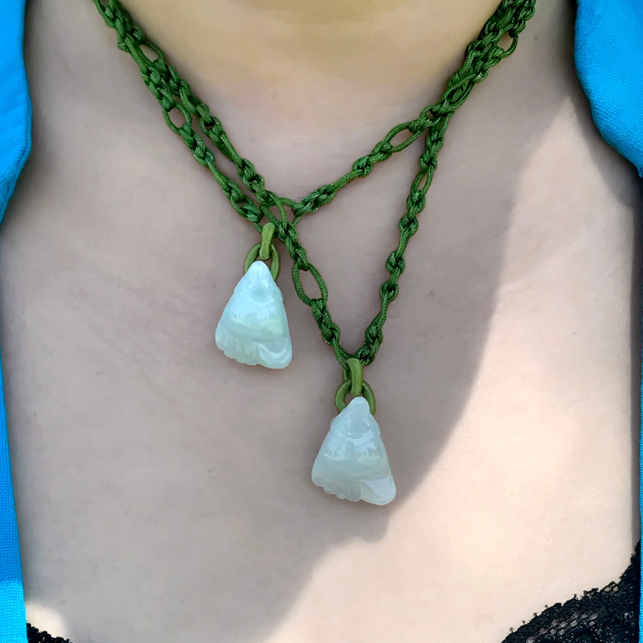 Make a Lasting Impression with a Dangling Foot Jade NecklaceNecklacesSerenity Jade
