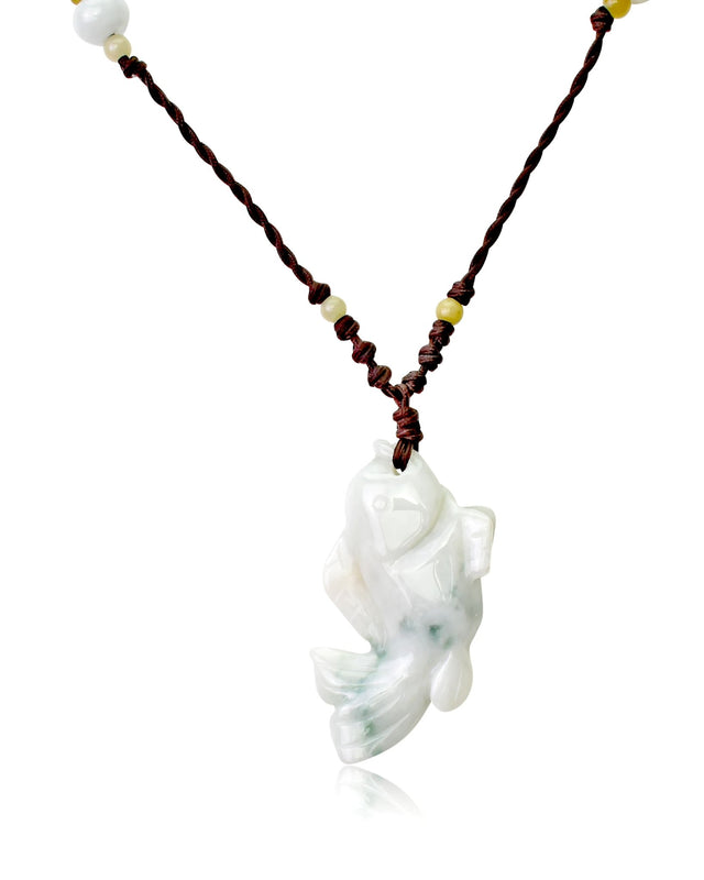 Make a Splash with the Rainbow Fish Jade Pendant NecklaceNecklacesSerenity Jade