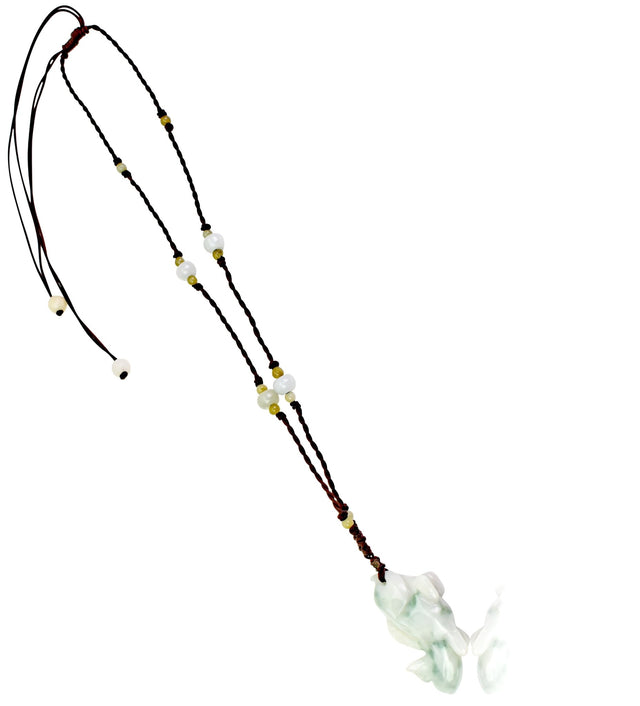 Make a Splash with the Rainbow Fish Jade Pendant NecklaceNecklacesSerenity Jade