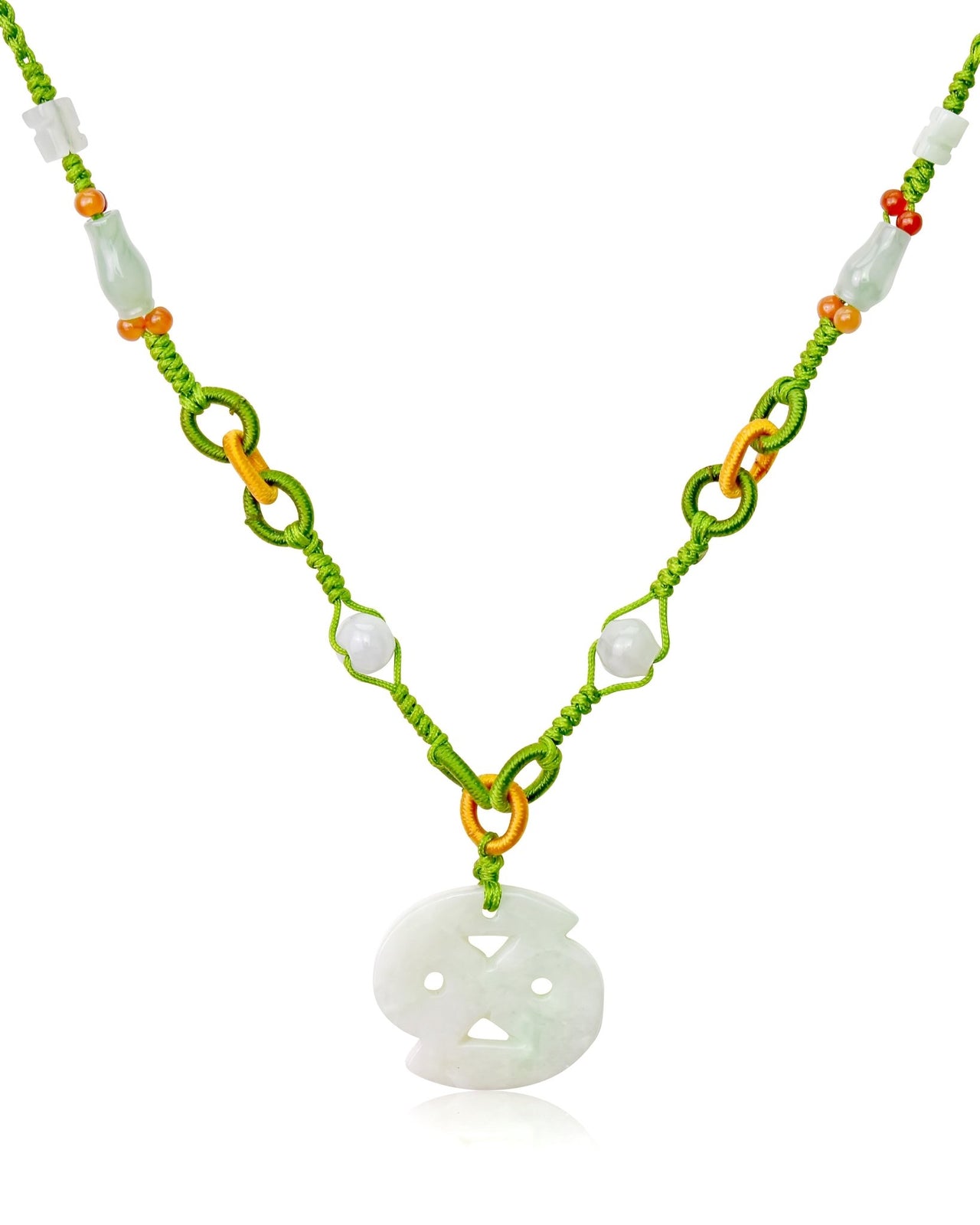 Make a Unique Statement: Cancer Zodiac Sign Jade Pendant NecklaceNecklacesSerenity Jade