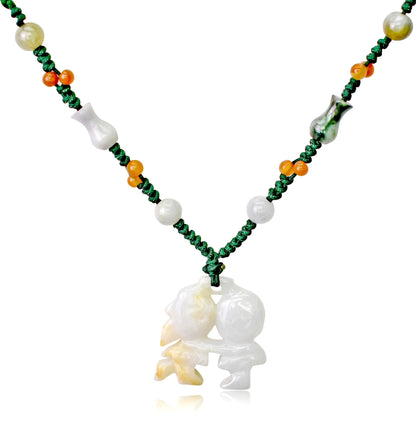 Cute Doll Necklace a Relationship Necklaces a Custom Couple Necklaces Valentine's Day Love Gift