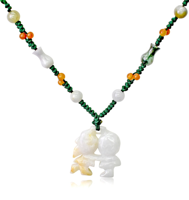 Cute Doll Necklace a Relationship Necklaces a Custom Couple Necklaces Valentine's Day Love Gift