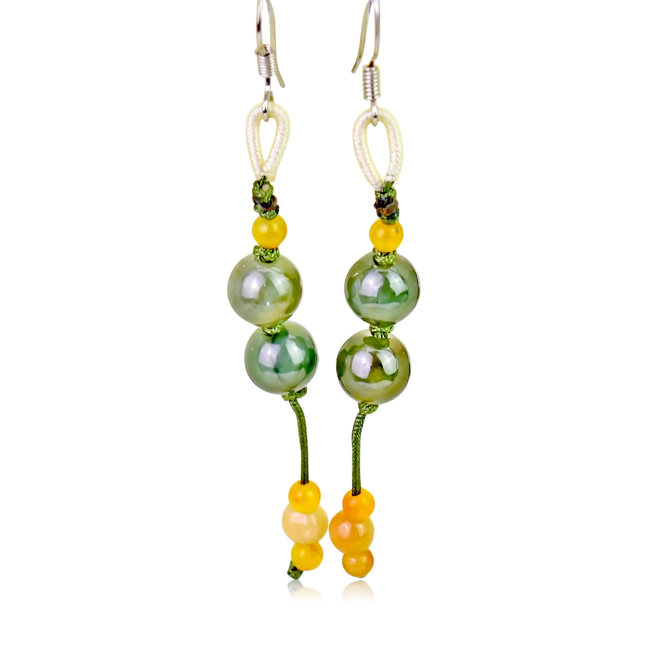 Make Every Look Unique with Eye - Catching Vibrant Jade Beads EarringsEarringsSerenity Jade
