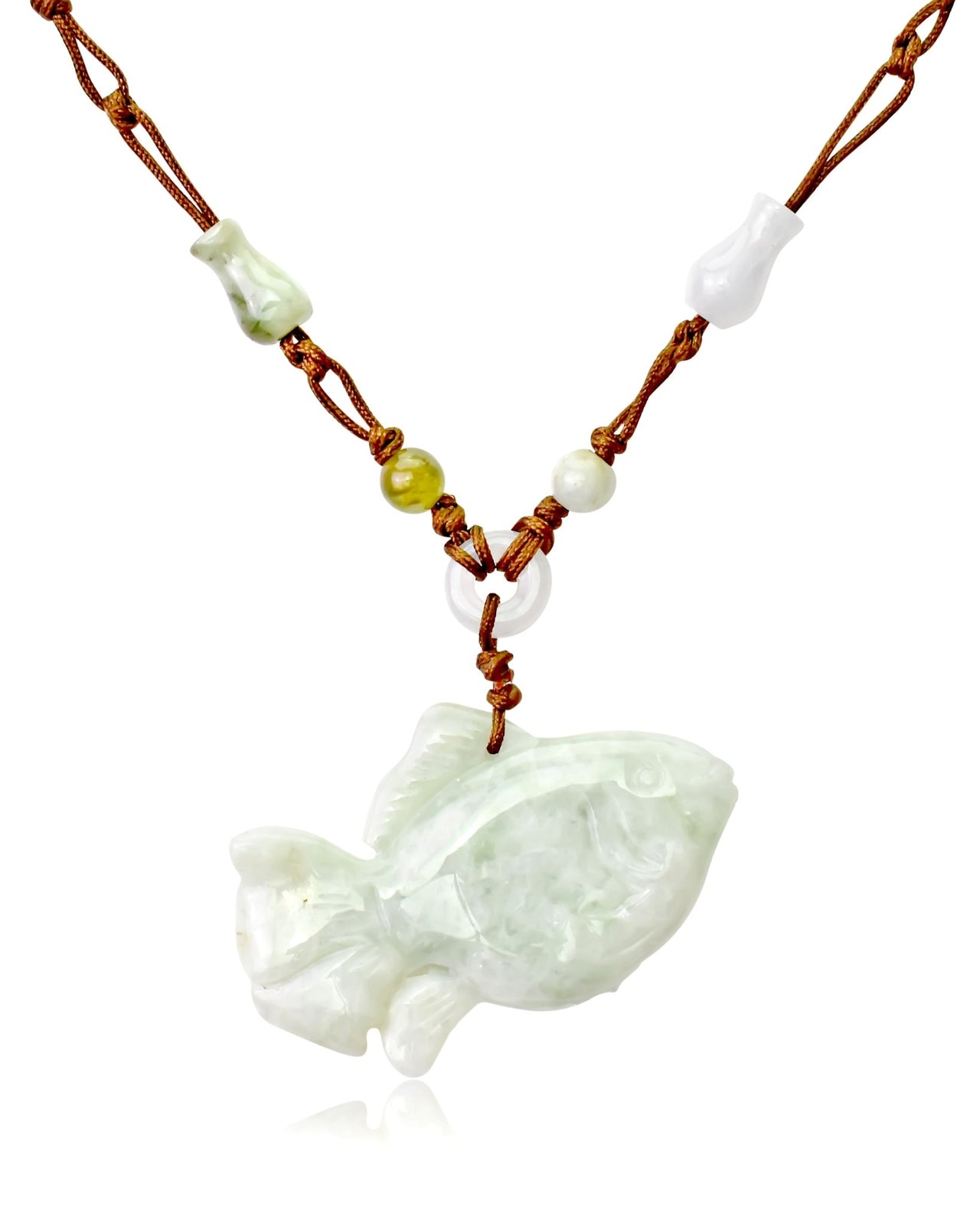 Men Clownfish a Designer Clownfish in Real Jade Pendant for Unisex Lovely Birthday or Anniversary Gift