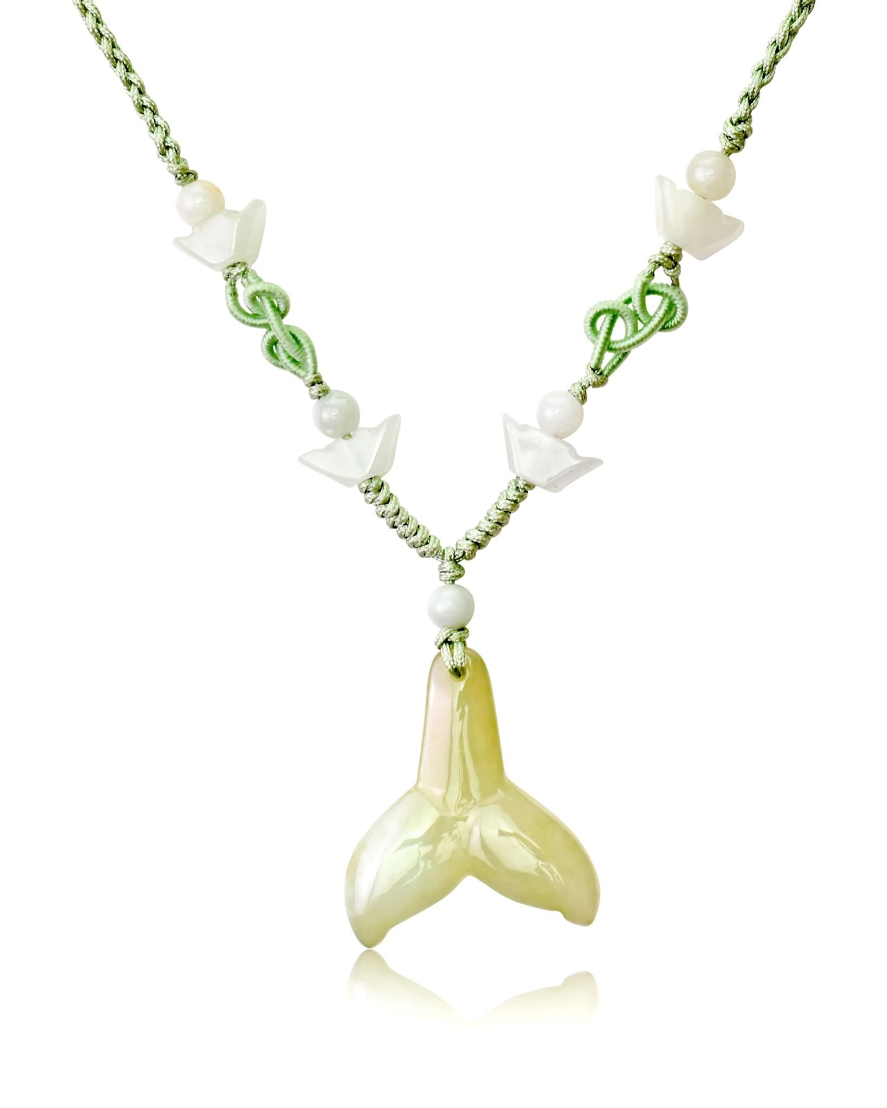 Make Waves with the Whale Tail Jade Pendant NecklaceNecklacesSerenity Jade