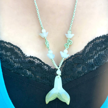 Women Whale Tail Necklace Custom Handmade Jewelry For Her Whale Tail Pendant Soulful Mother’s Day Gift