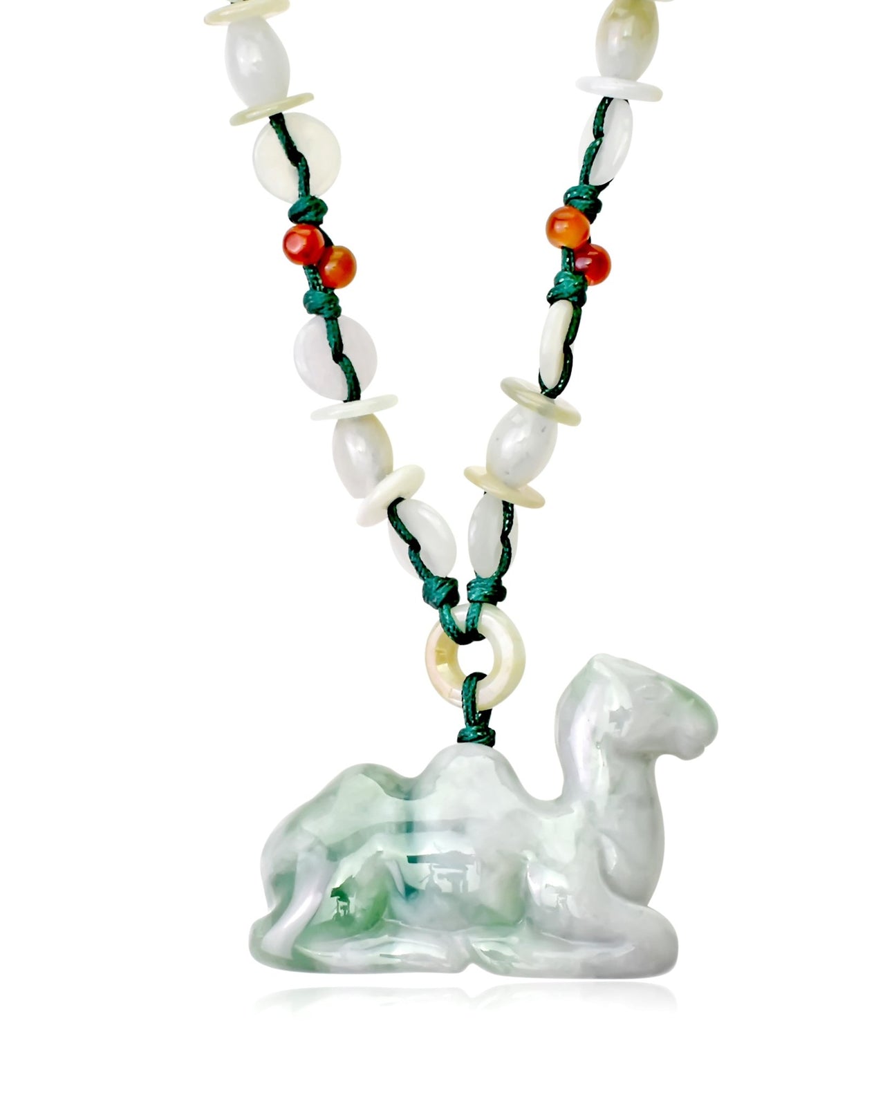 Mystical Creature of hope: Camel Handmade Jade NecklaceNecklacesSerenity Jade