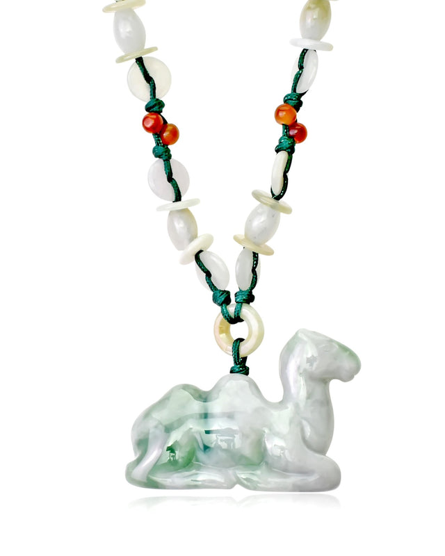 Mystical Creature of hope: Camel Handmade Jade NecklaceNecklacesSerenity Jade