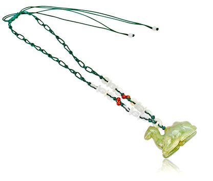 Men Jade Camel Jewelry Animal Pendant Necklace Symbol of Survival and Endurance Milestone Gift