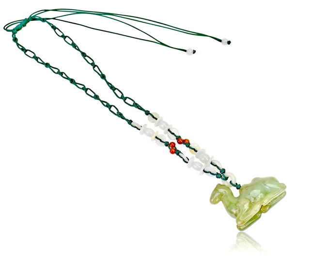 Mystical Creature of hope: Camel Handmade Jade NecklaceNecklacesSerenity Jade