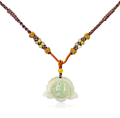 Handmade Necklace Lotus Flower a Lotus Flower Necklace for Unisex Lotus Pendant Necklace Birthday Gift For Spiritual Friends