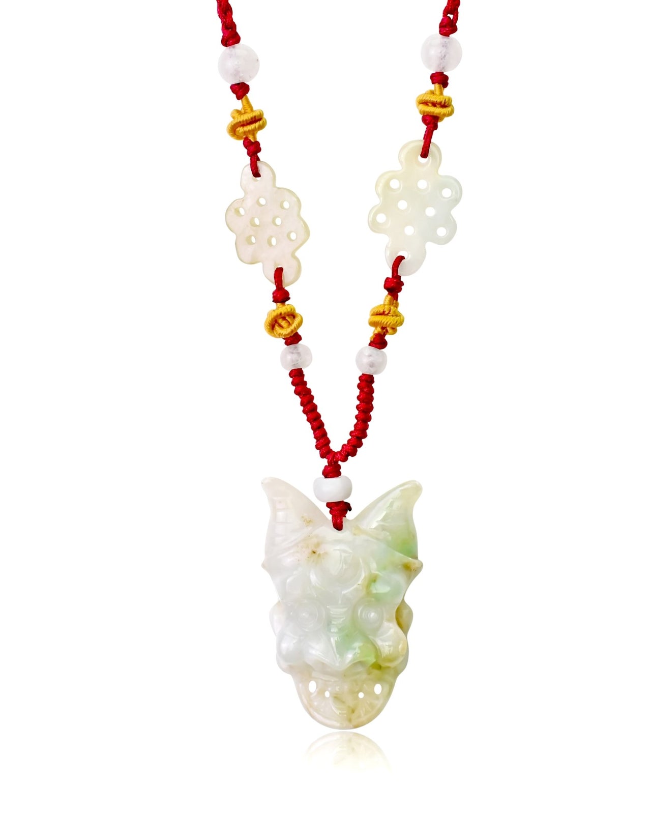 Spiritual Jade Face Mask A Handcrafted Mens Jewelry For Him Unique Statement Necklaces Father's Day Gift