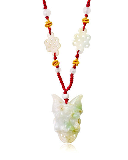 Spiritual Jade Face Mask A Handcrafted Mens Jewelry For Him Unique Statement Necklaces Father's Day Gift