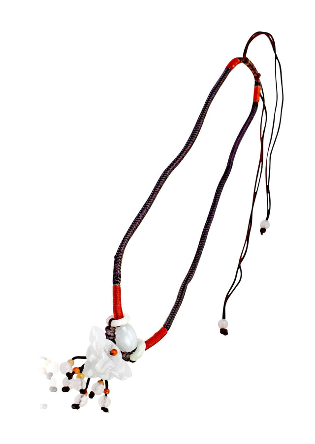 orchid pendant perfect for her birthday
Elegant jade flower pendant for a gift full of grace