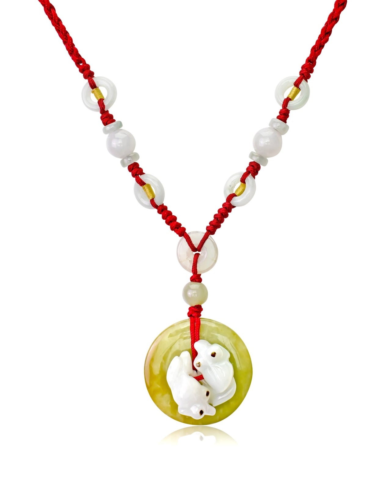 PI and Fish Jade Pendant Necklace for Attracting Wealth and AbundanceNecklacesSerenity Jade