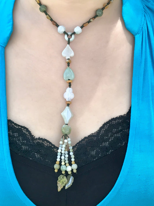 Good Luck Charm Necklace A Jade Necklace Women Good Luck Pendant Perfect Mother's Day Gift To Attract Wealth And Harmony